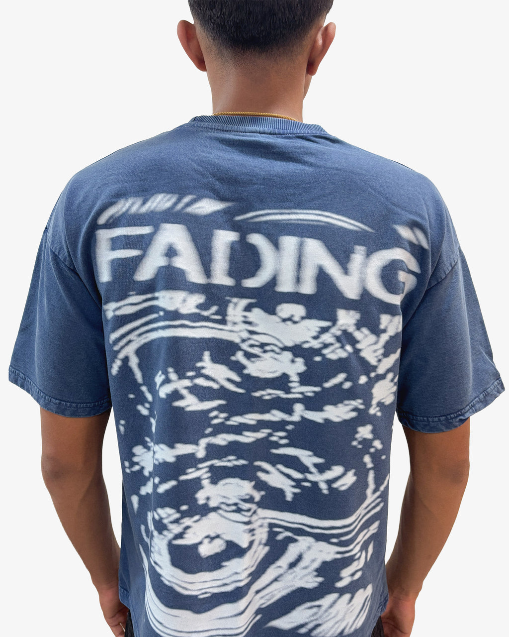 Fading - Denim washed Boxy fit T-shirt