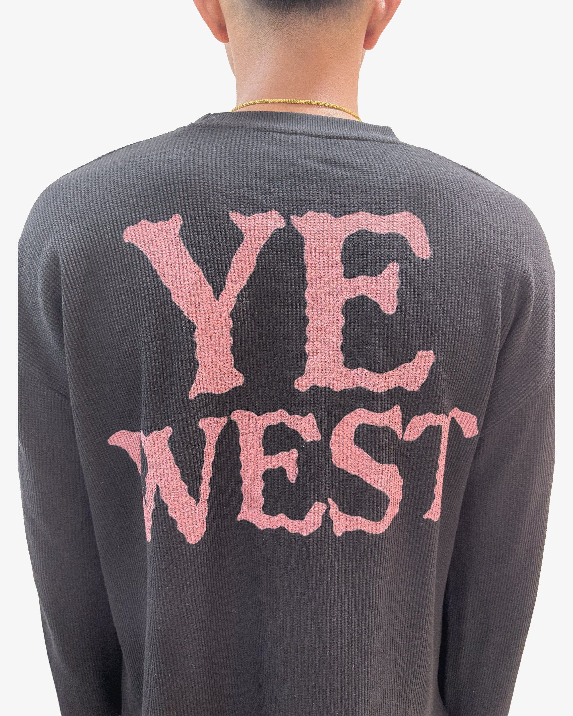 Ye west Oversized Waffle T-shirt