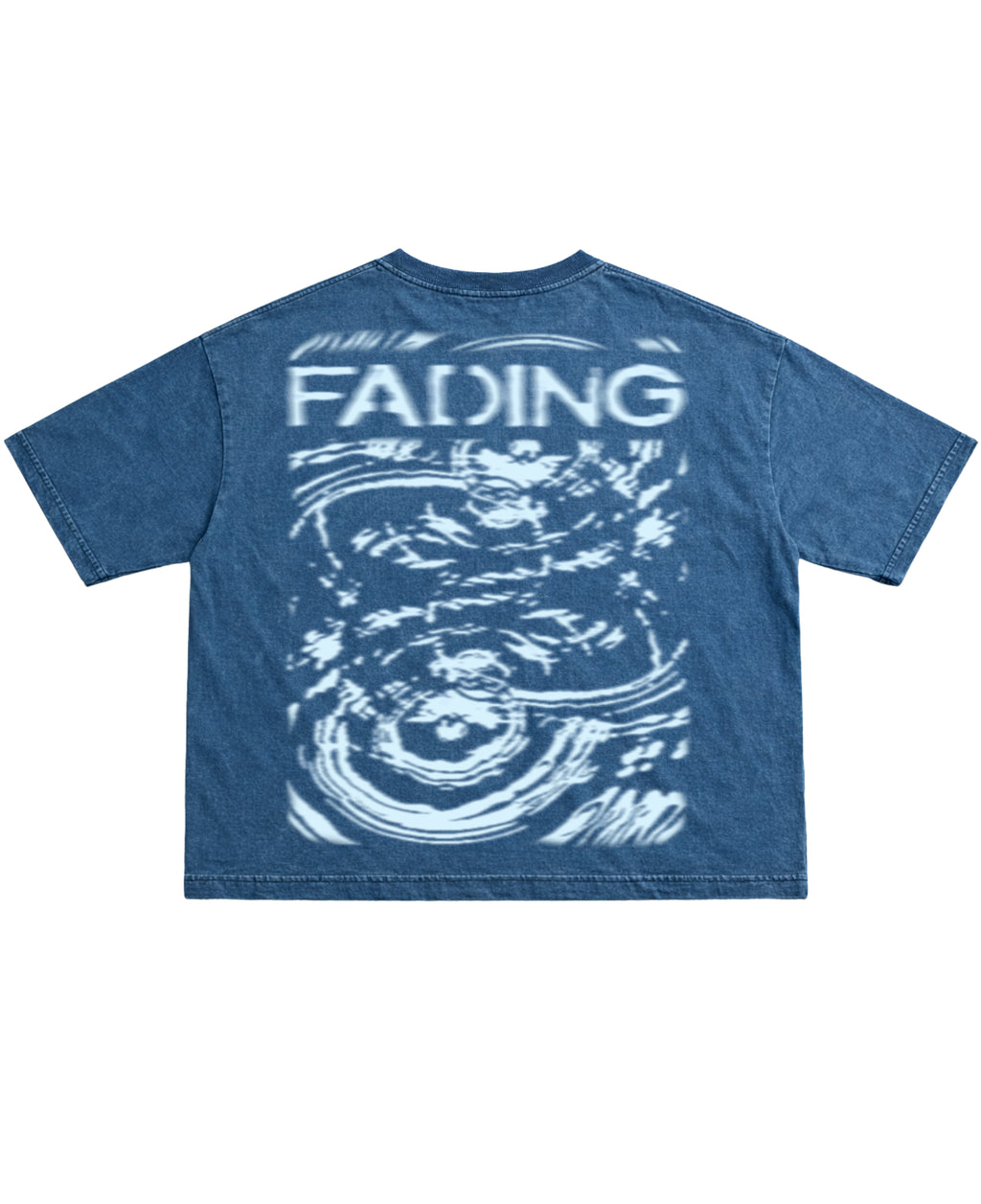 Denim Wash Boxy Fit T-shirt Back Design