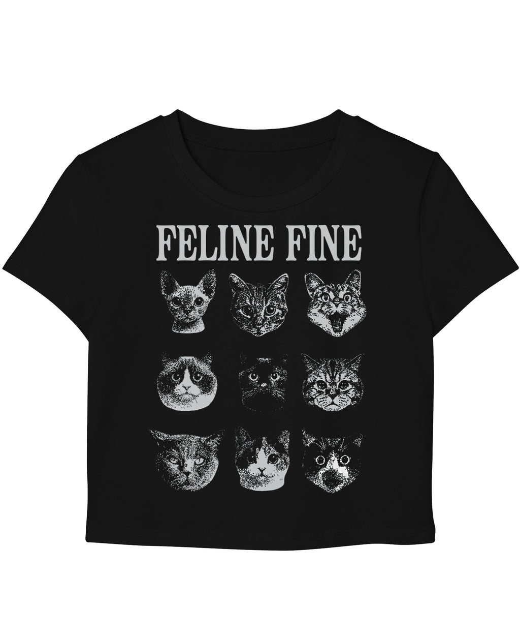 Black Baby Tee Front Design