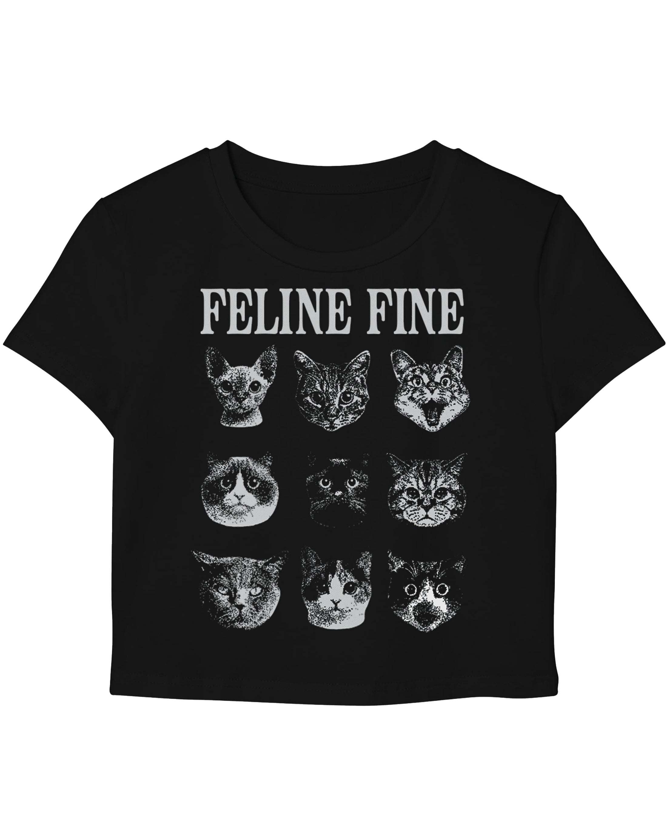 Black Baby Tee Front Design