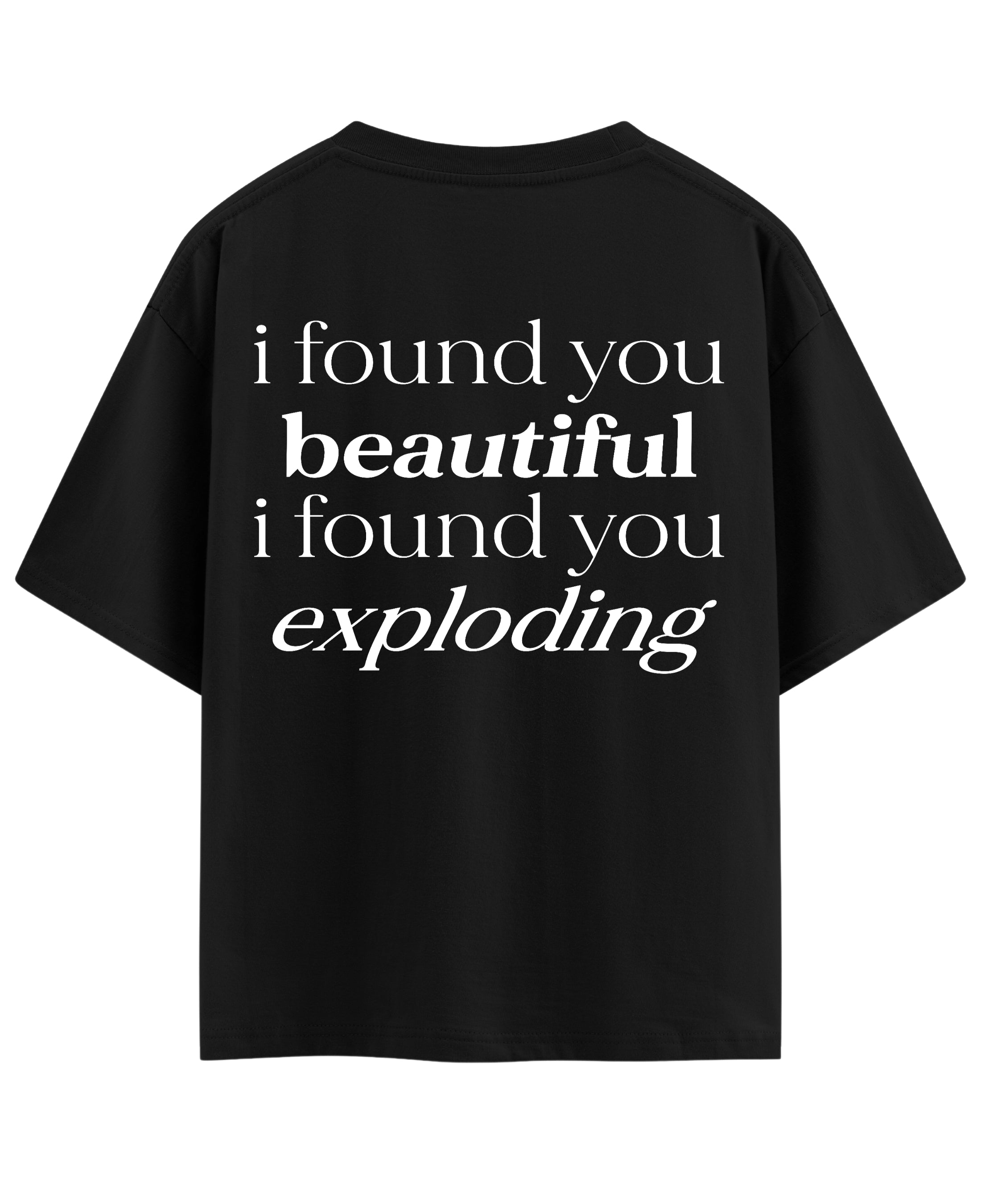 Black Oversized T-shirt Back Design