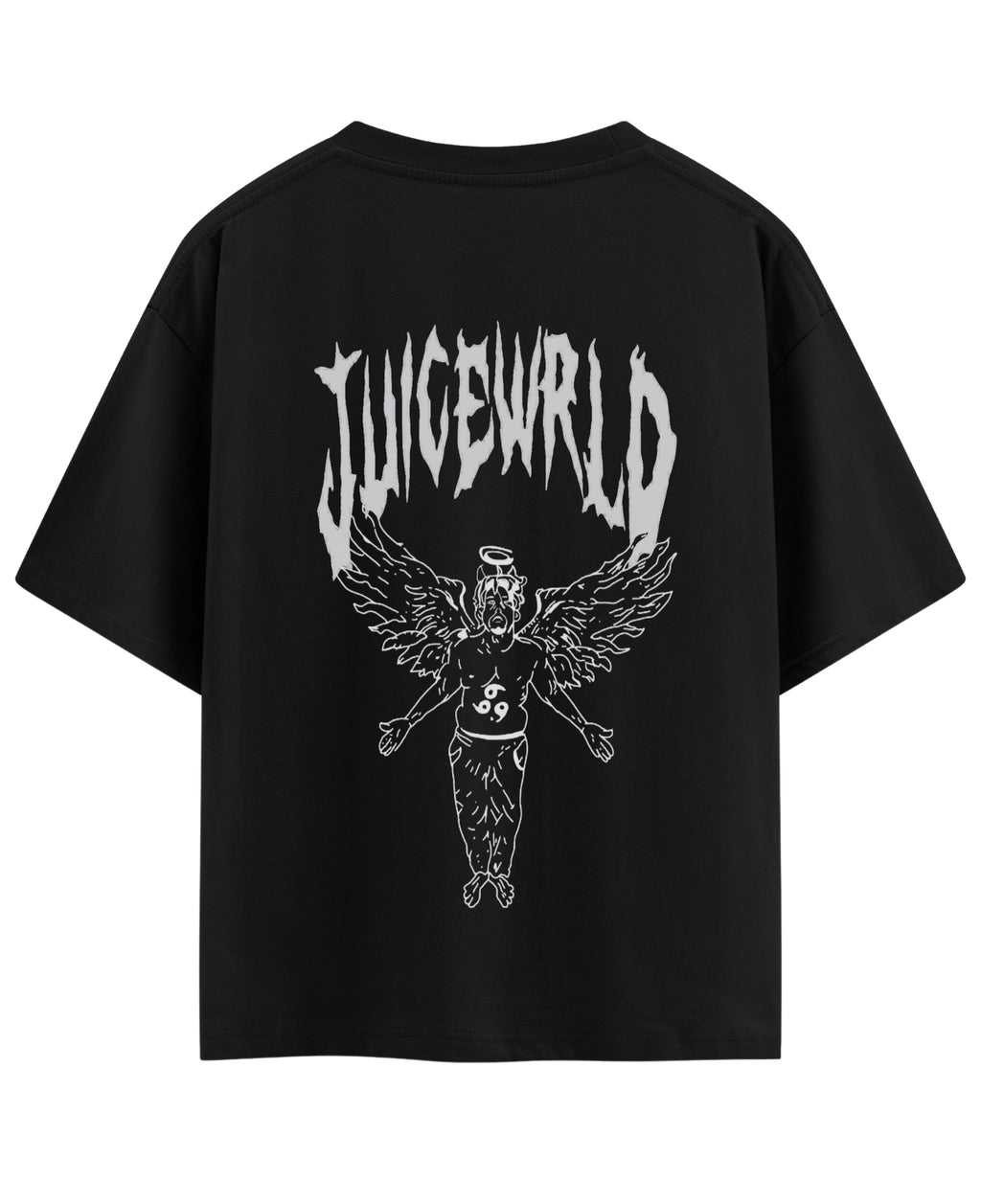 Black Oversized T-shirt Back Design