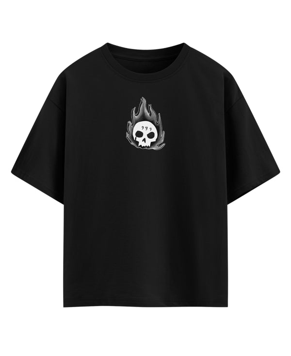 Black Oversized T-shirt Front Design