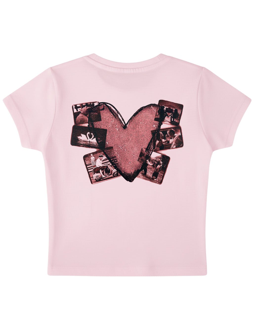 Baby Pink Baby Tee Back Design