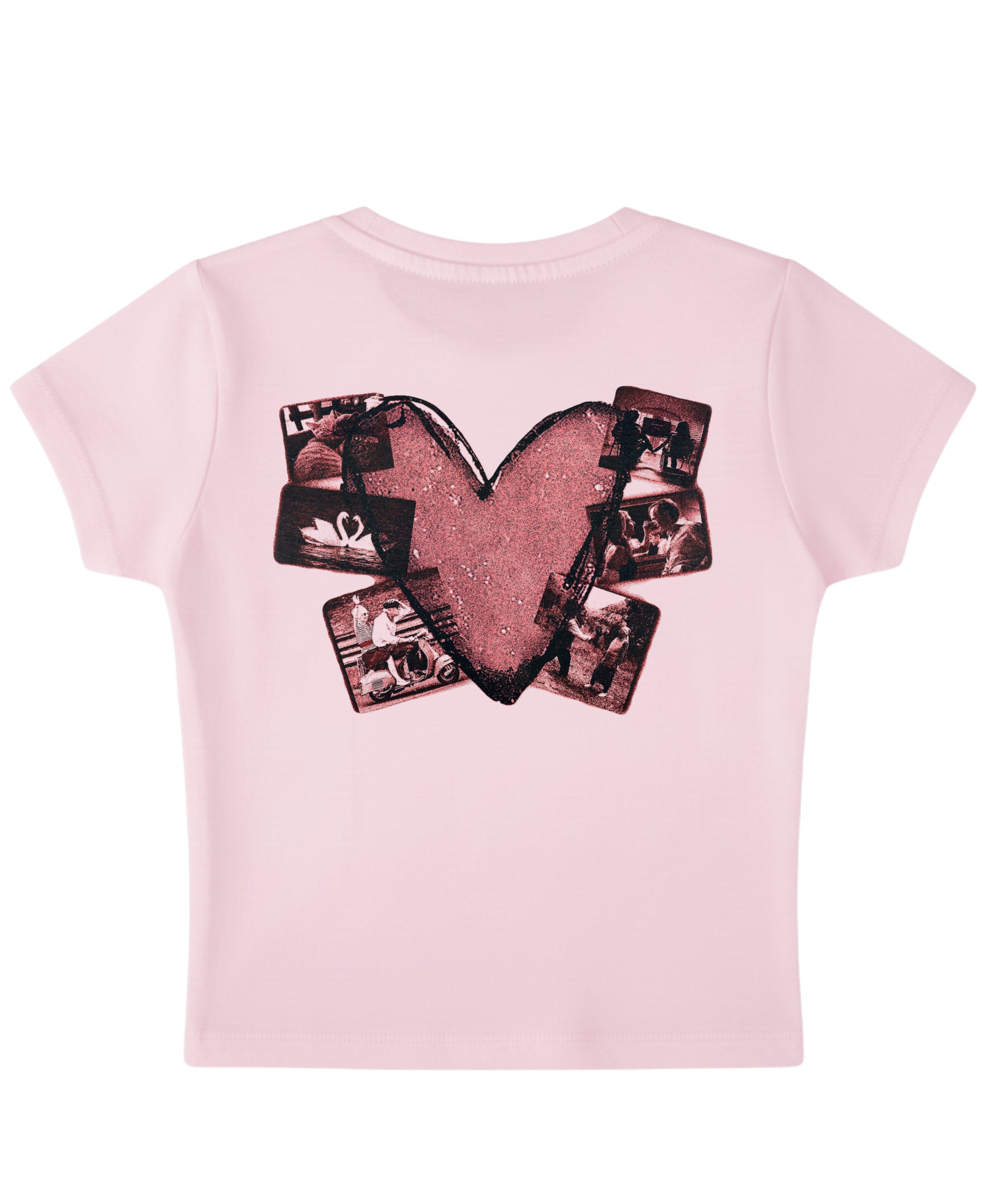 Baby Pink Baby Tee Back Design