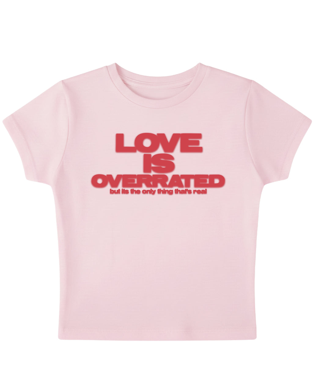 Baby Pink Baby Tee Front Design
