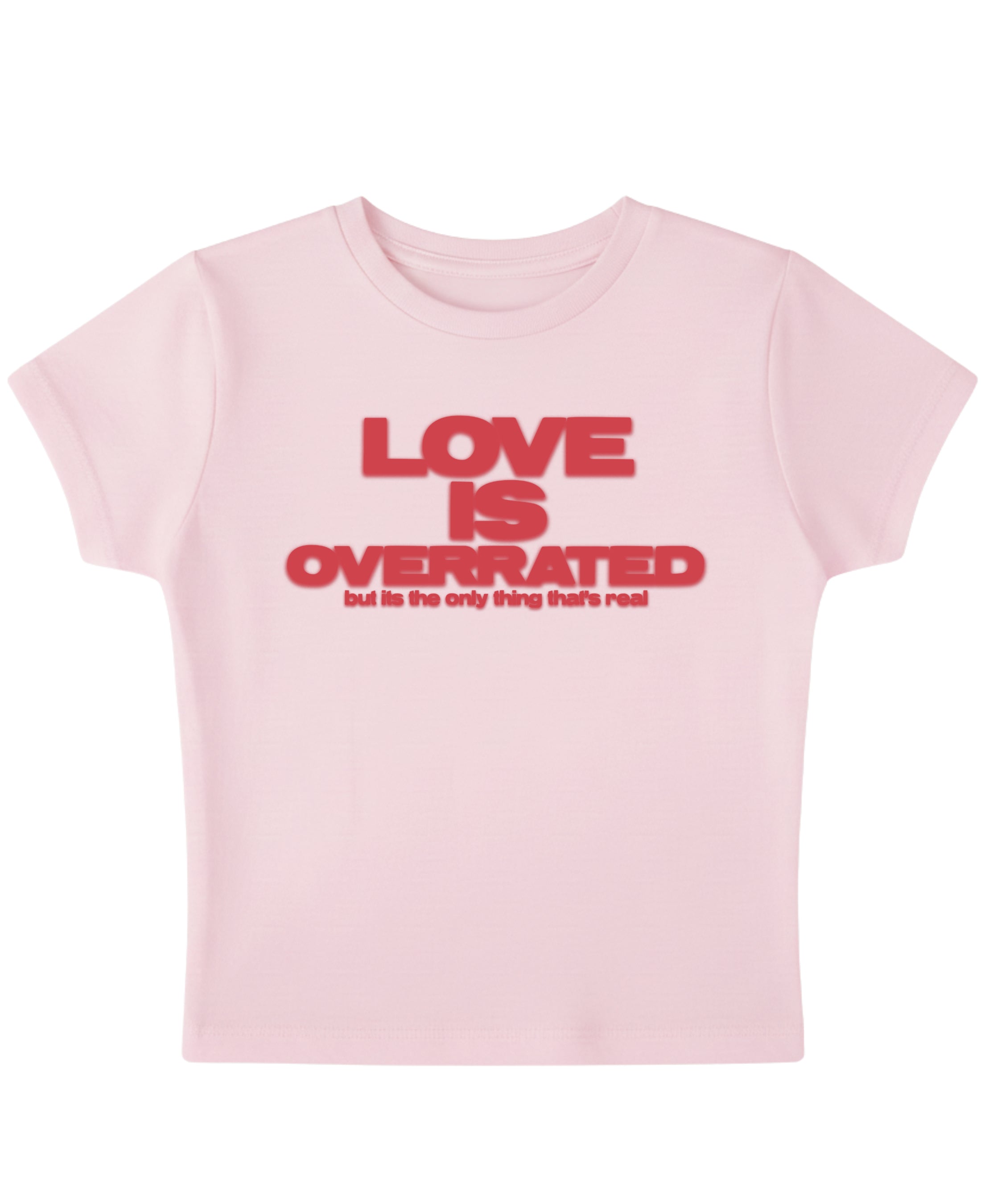Baby Pink Baby Tee Front Design