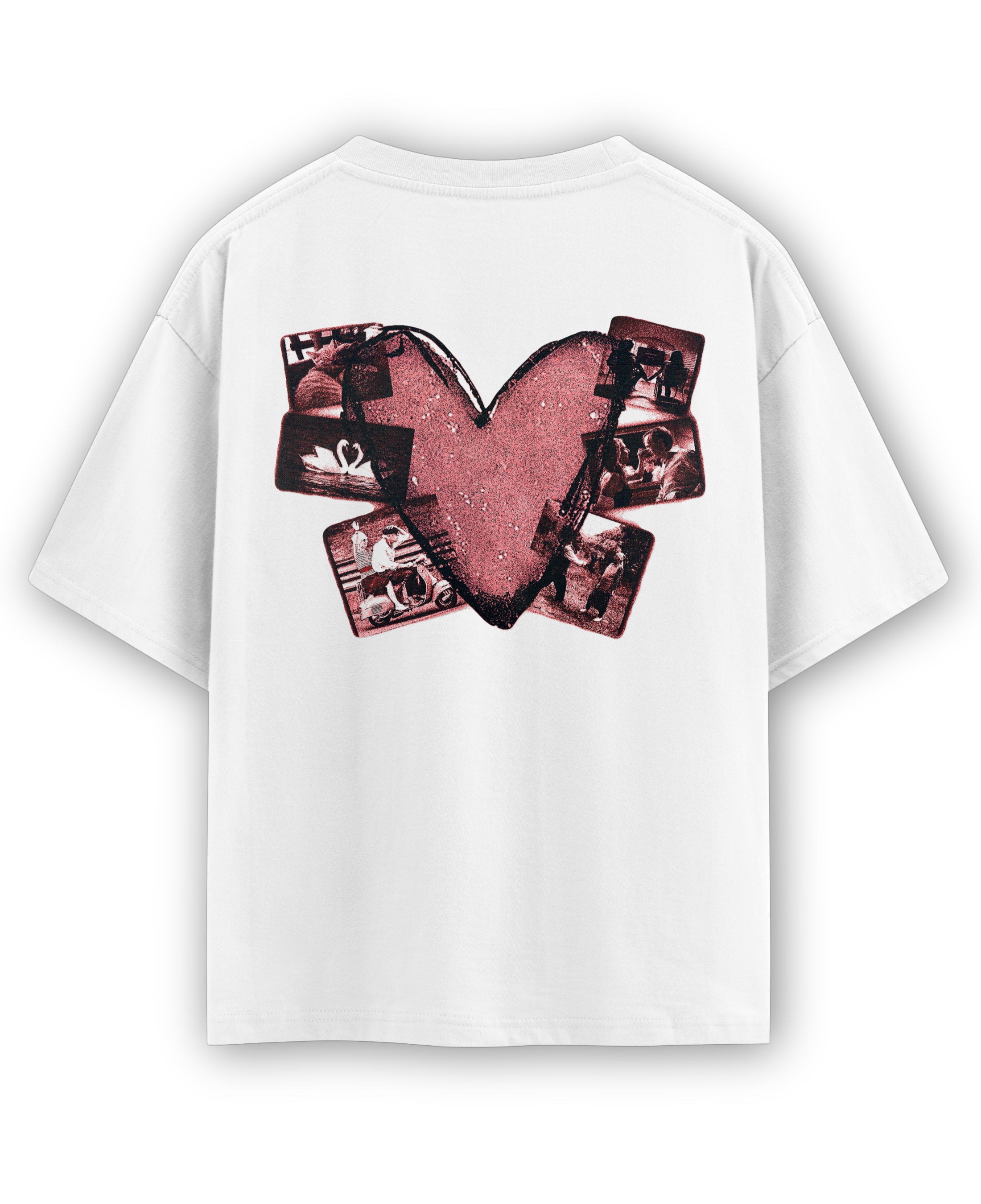 White Oversized T-shirt Back Design