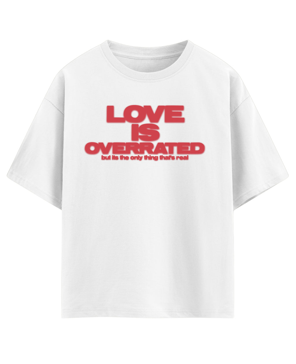 White Oversized T-shirt Front Design