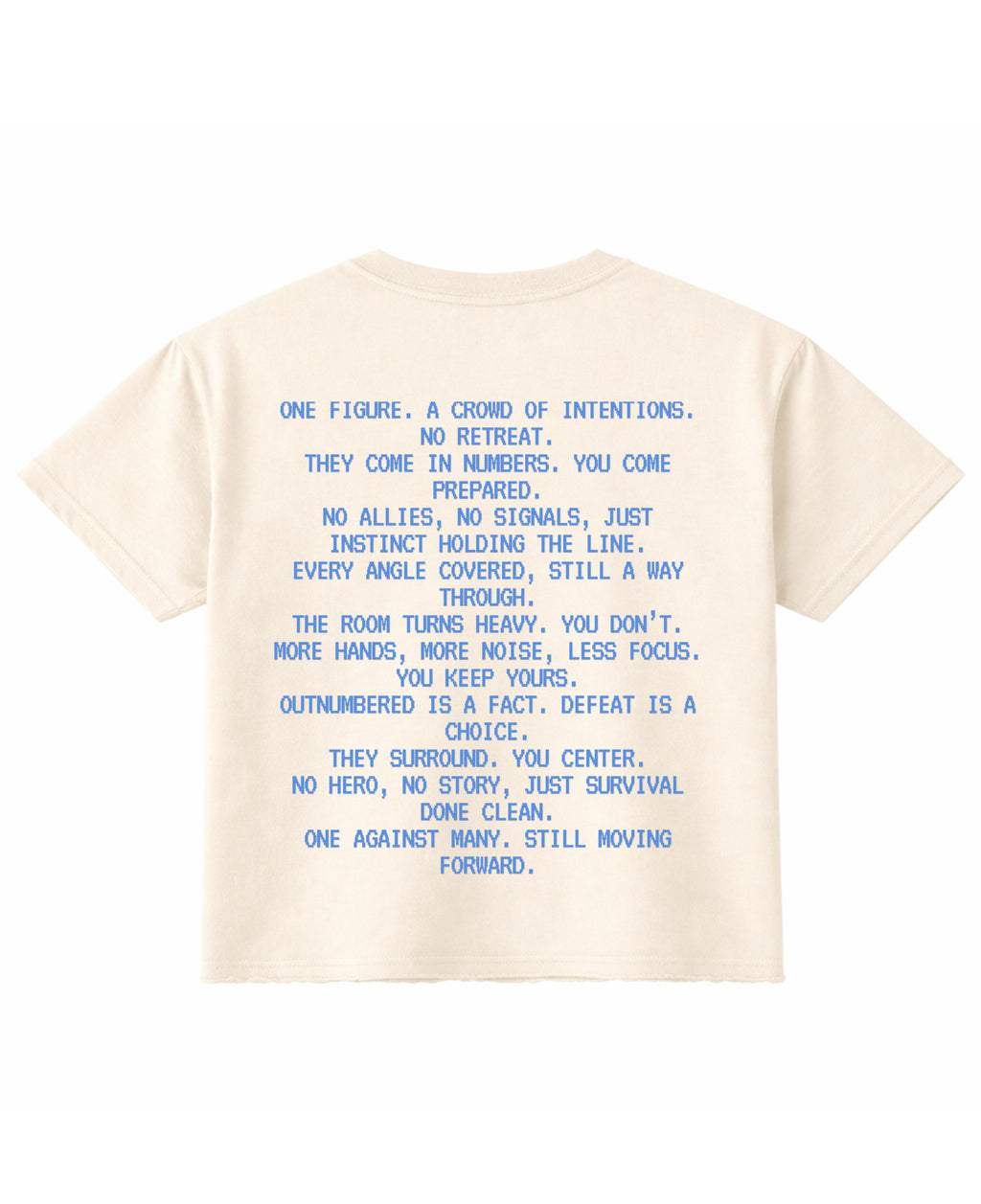 Off White Boxy Fit T-shirt Back Design