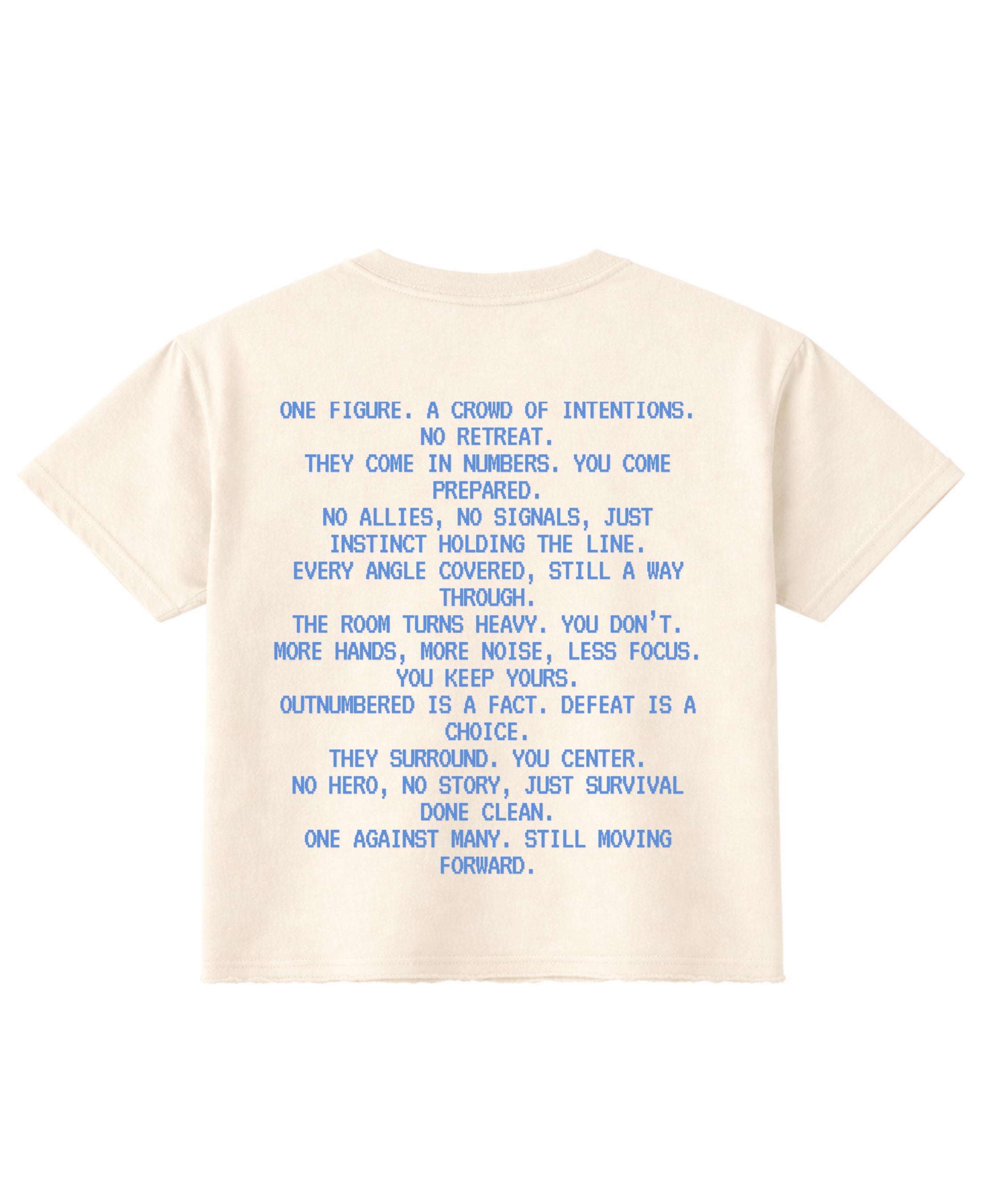 Off White Boxy Fit T-shirt Back Design