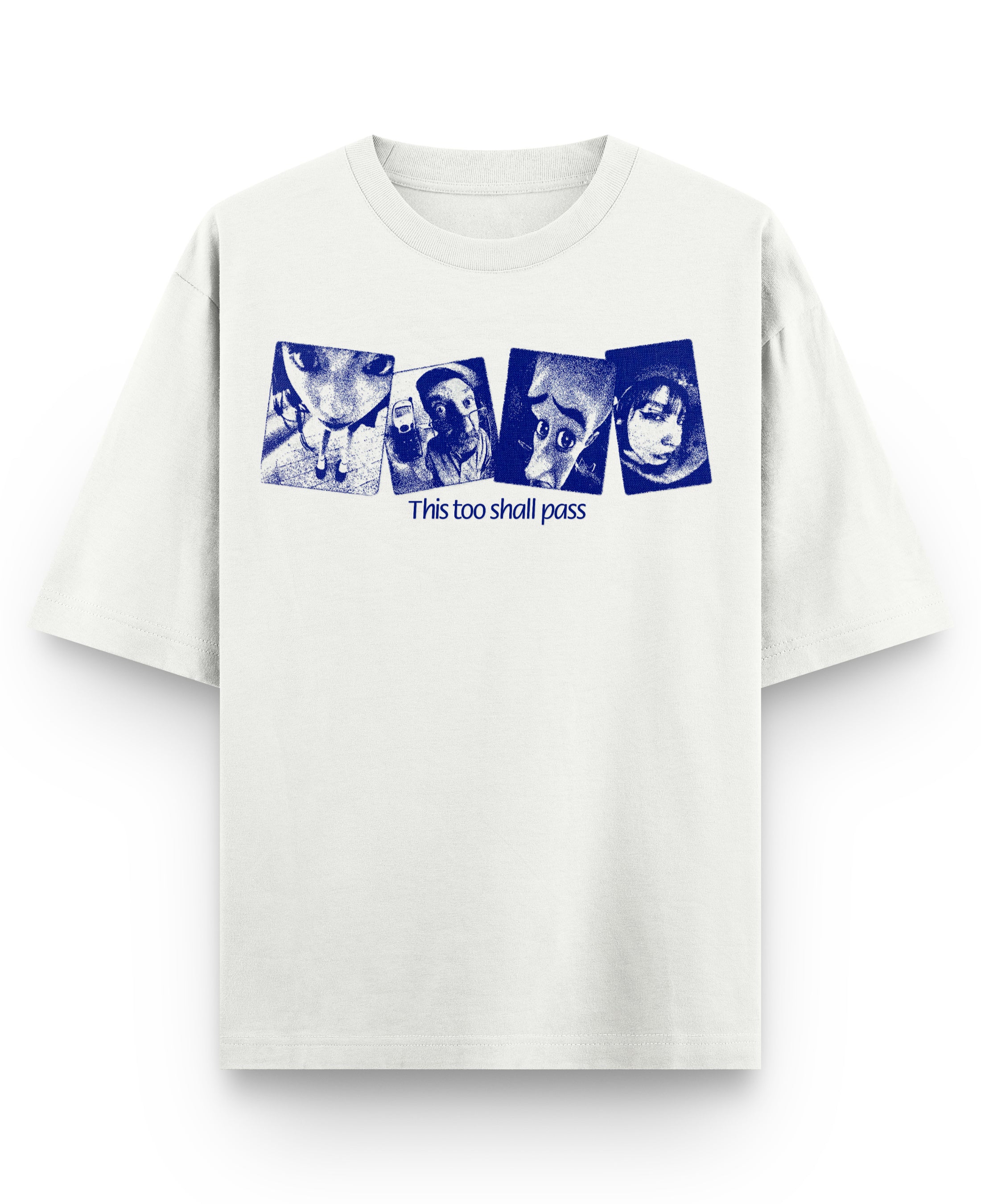 Off White Oversized T-shirt Front Design
