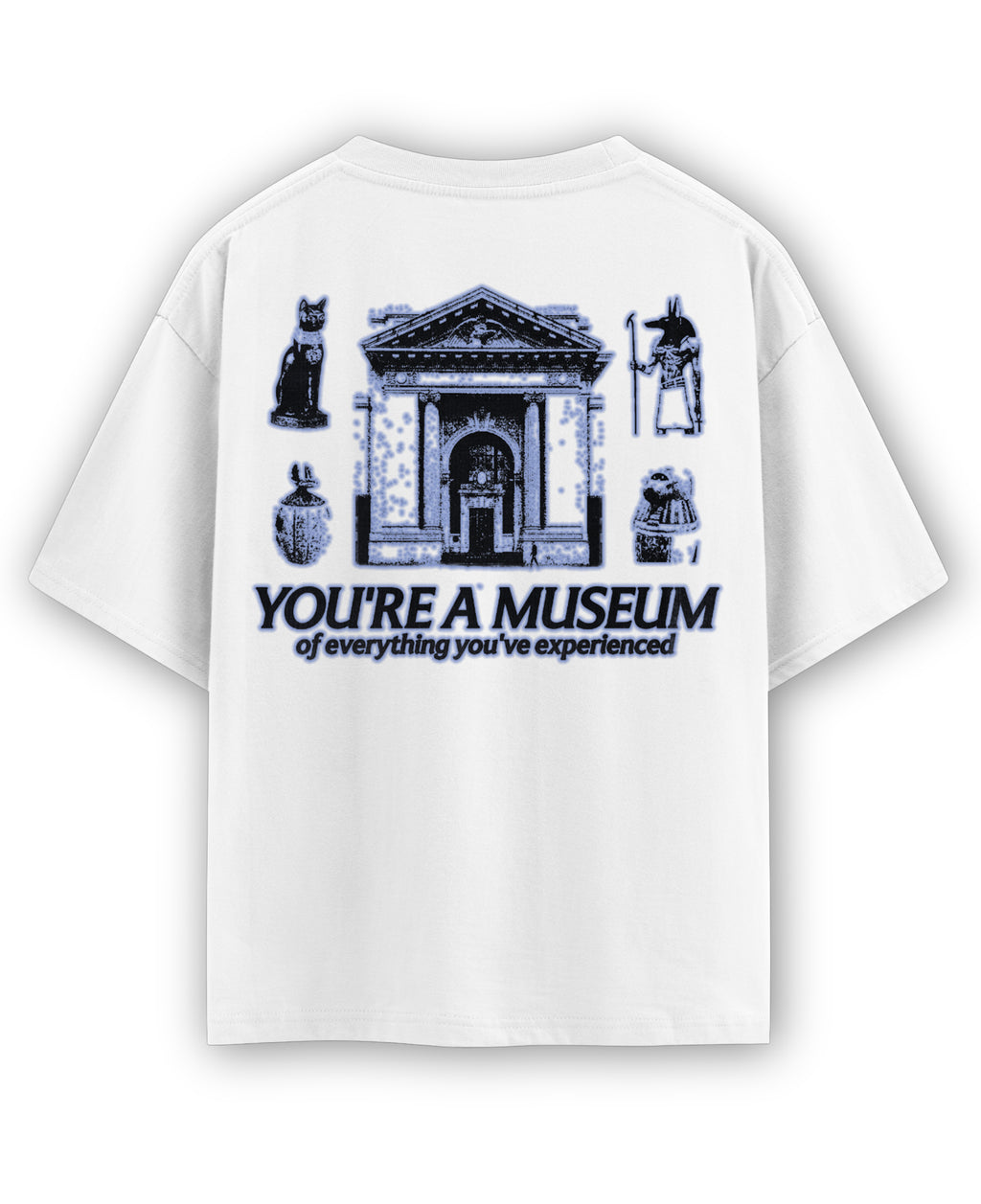 White Oversized T-shirt Back Design