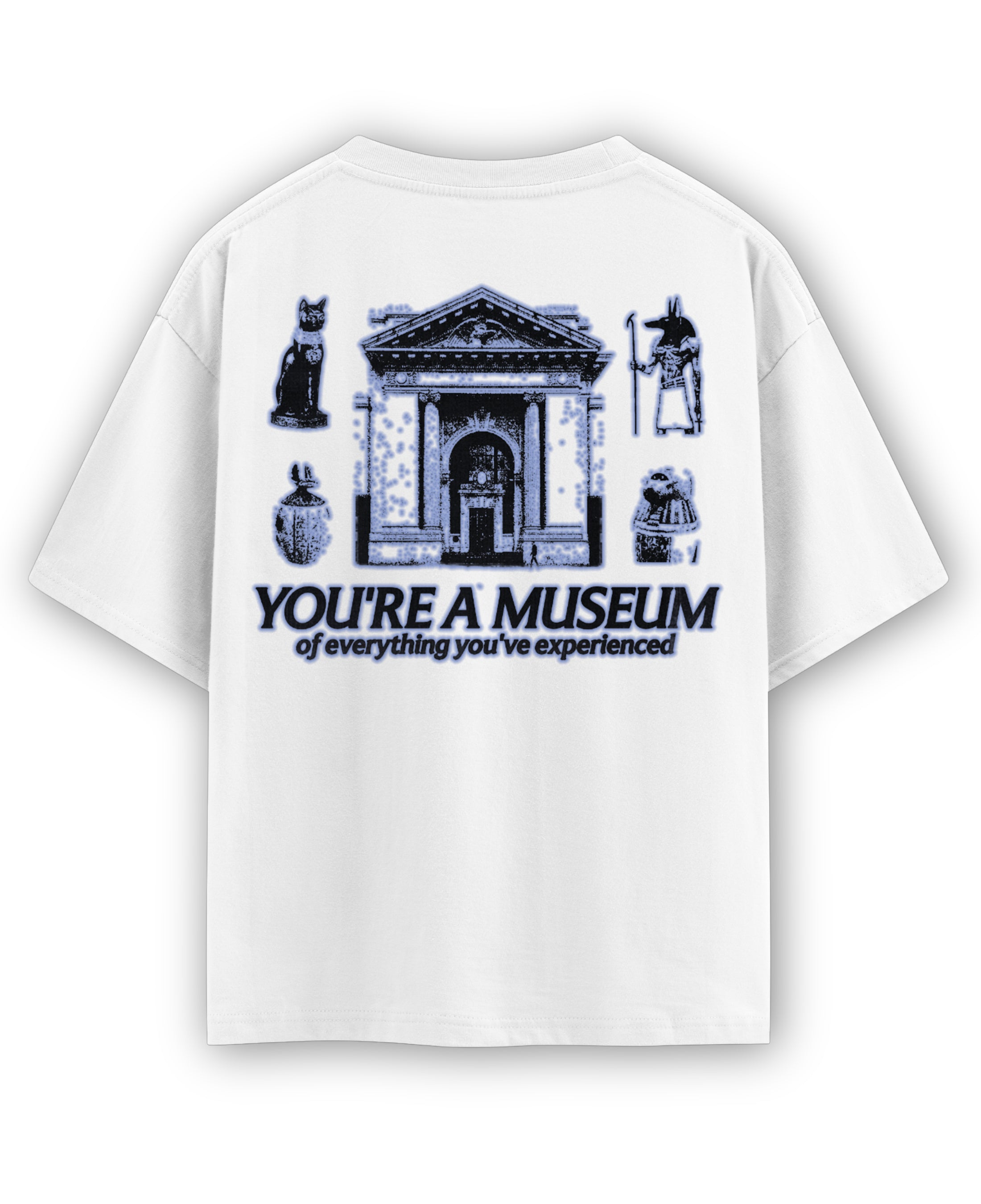 White Oversized T-shirt Back Design