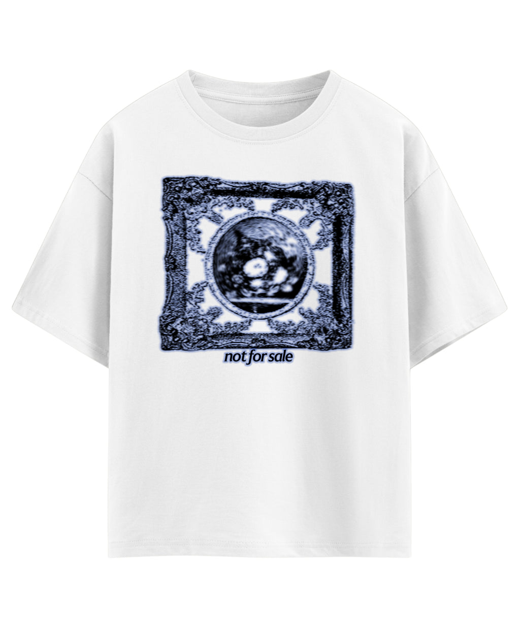 White Oversized T-shirt Front Design