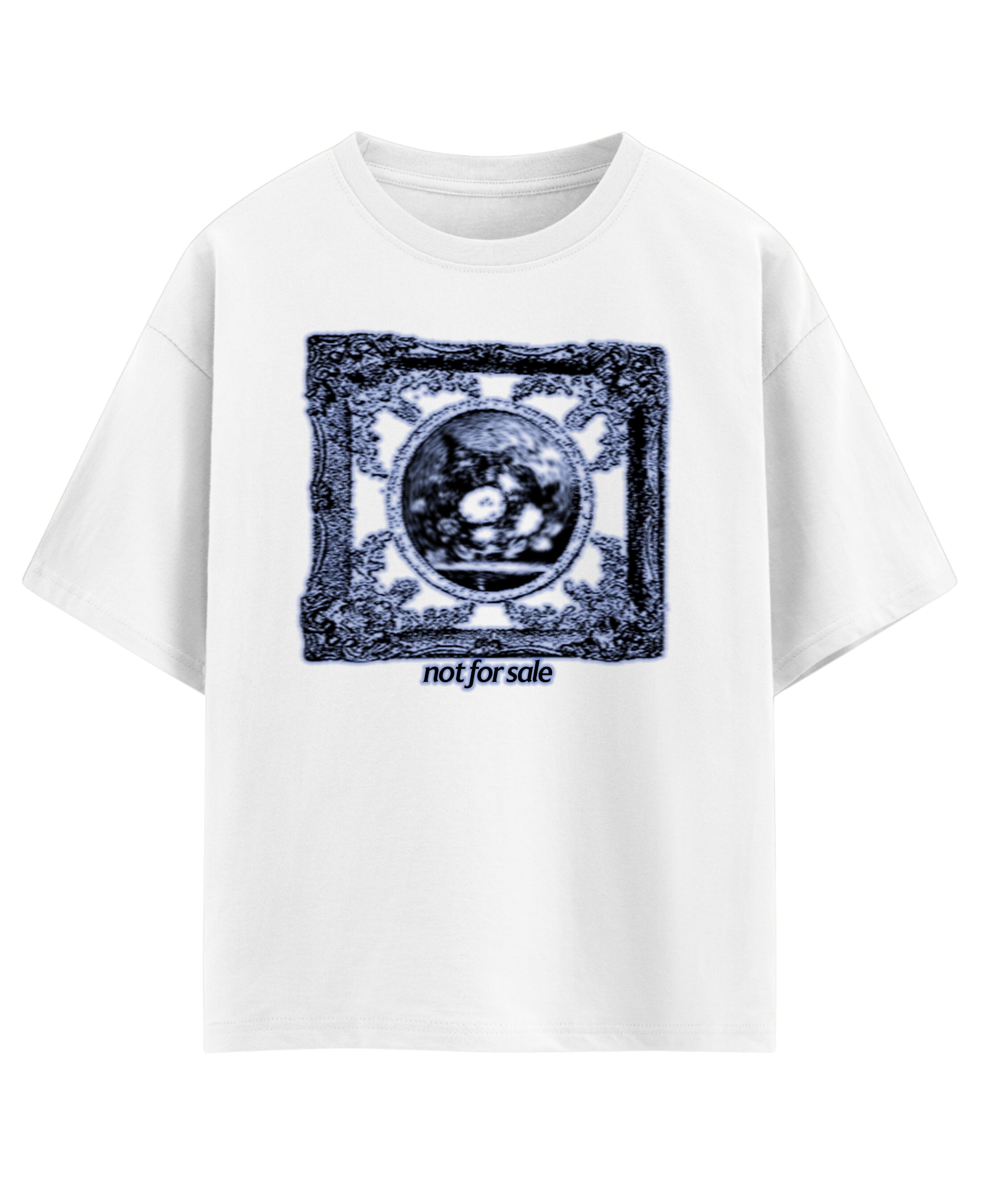 White Oversized T-shirt Front Design