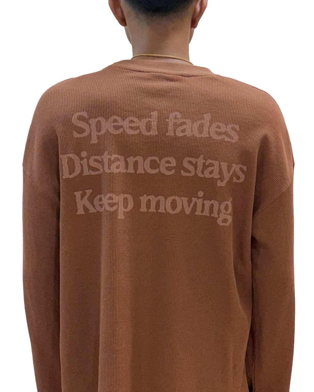 Full stride Brown waffle tee